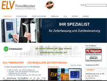 Tablet Screenshot of elv-zeiterfassung.de